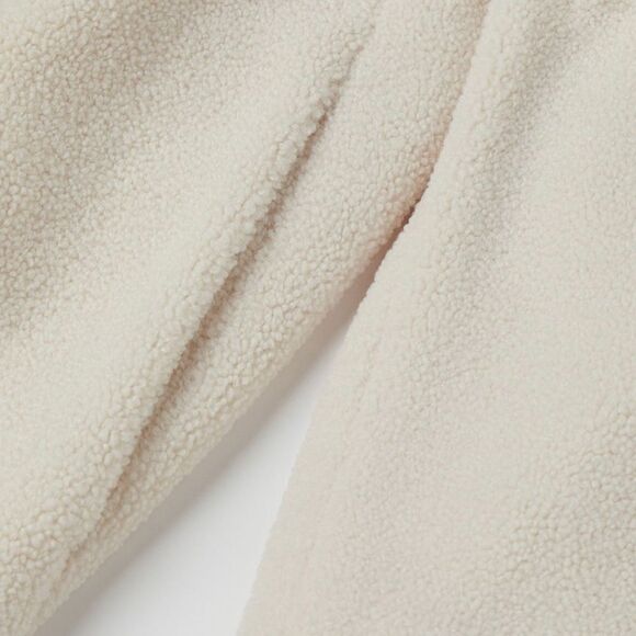 H&M Faux Shearling Coat Cream New - Picture 2 of 10